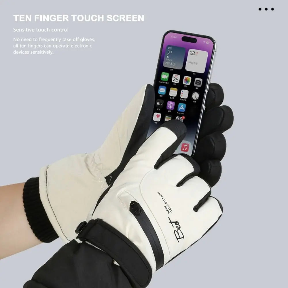 Windproof Skiing Gloves for Sports Cycling, Motocycle,Full Palm Gloves, Touch-screen