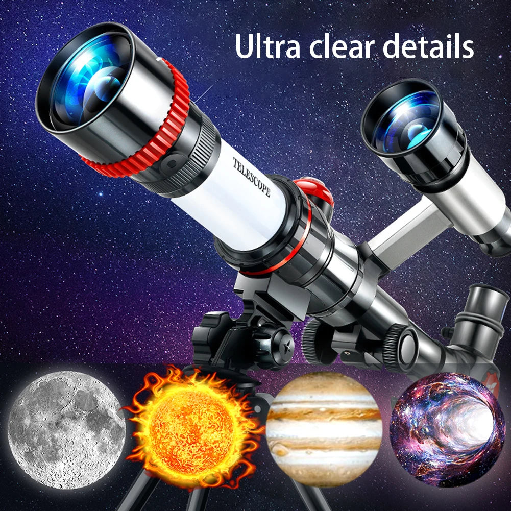 High Magnification Professional Astronomical Telescope Kids Experiment Monocular Stargazing Binoculars Teaching Aids