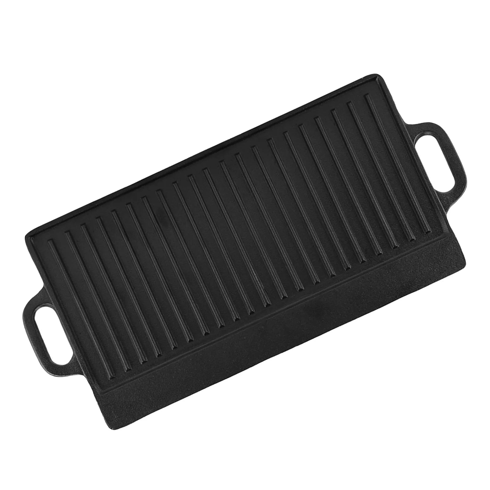 2 Rectangular Double Sided Cast Iron Pan 1