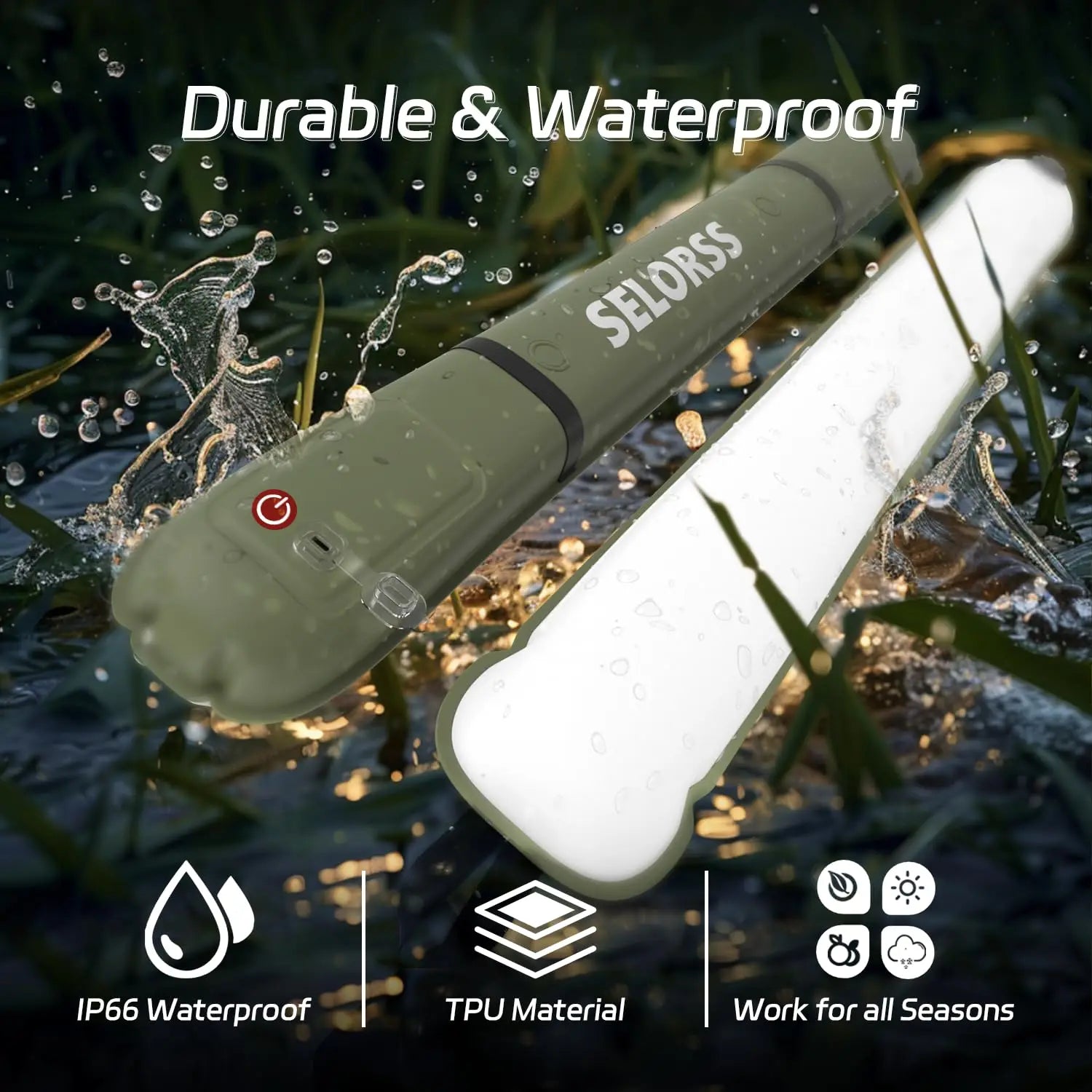 Rechargeable  Camping Light Waterproof 2000 mAh