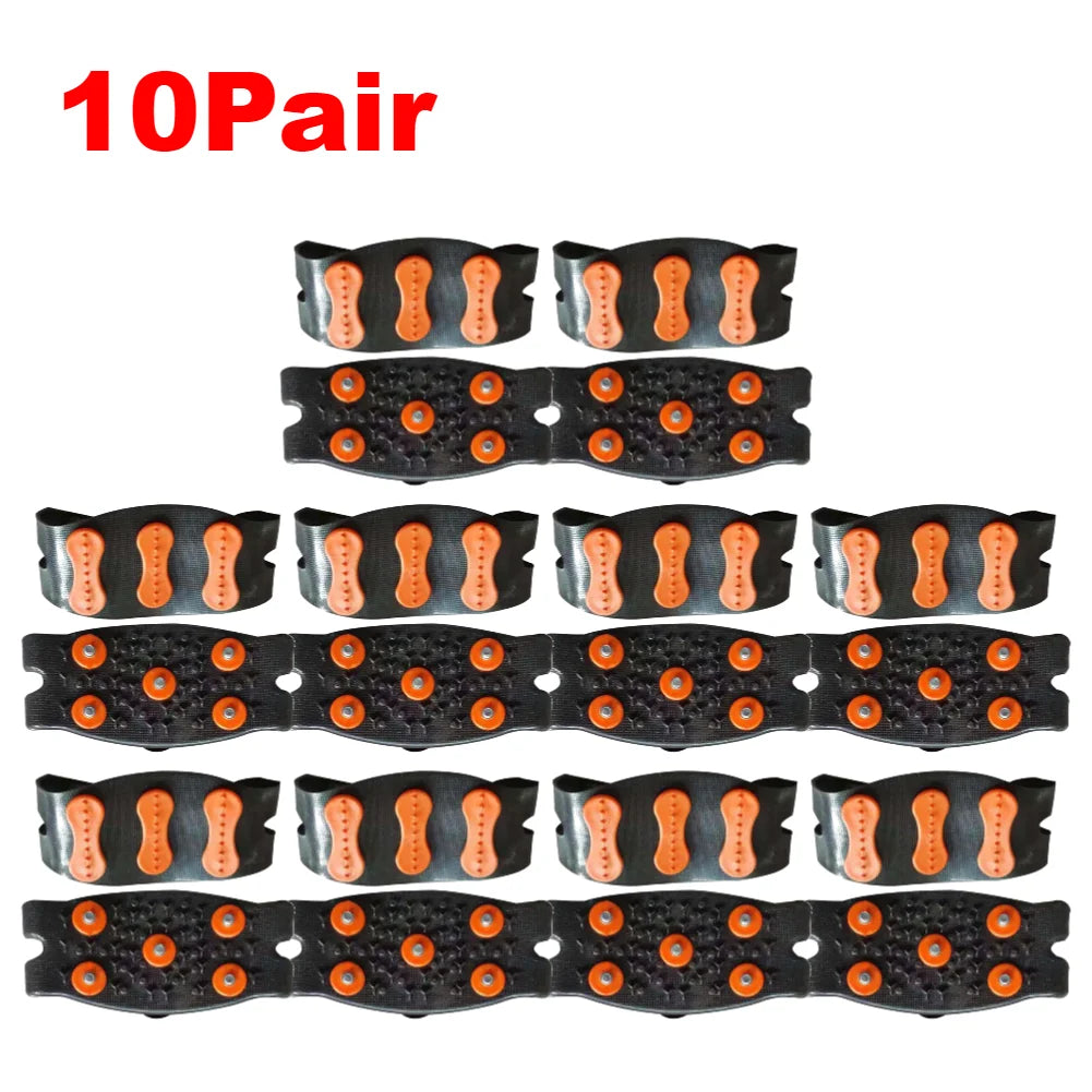 1-10Pair 5-Stud Anti Slip Crampons